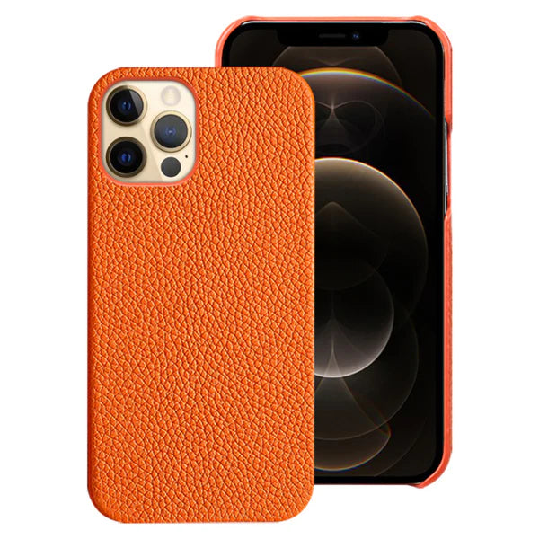 Genuine Pebbled Leather iPhone Case