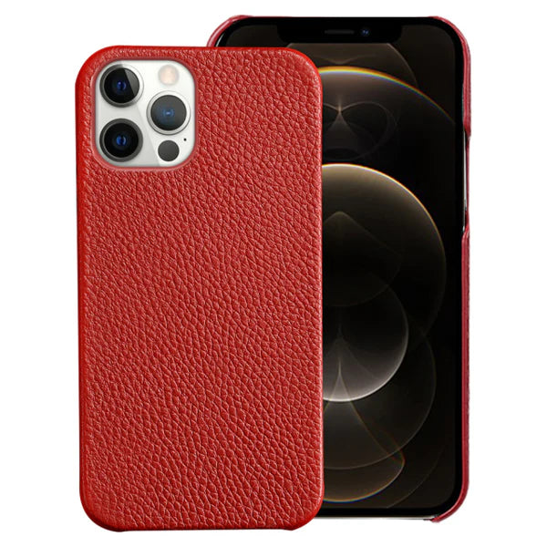 Genuine Pebbled Leather iPhone Case