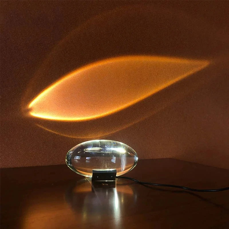 GlowSculpt - LED Crystal Eye Table Lamp for Bedroom & Living Room Decor