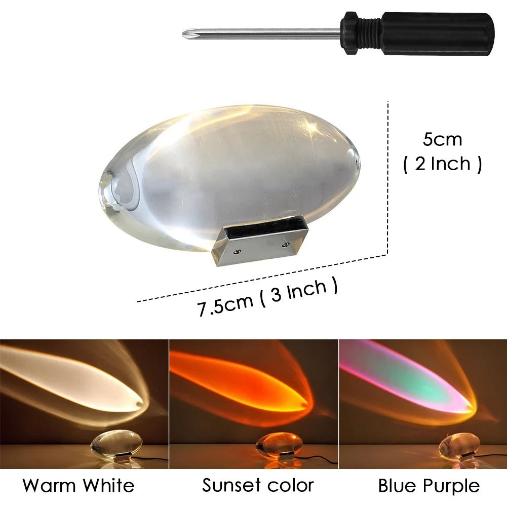GlowSculpt - LED Crystal Eye Table Lamp for Bedroom & Living Room Decor