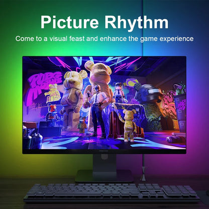 GlowSync Smart RGB Monitor Backlight Strip - Immersive Gaming & TV Experience