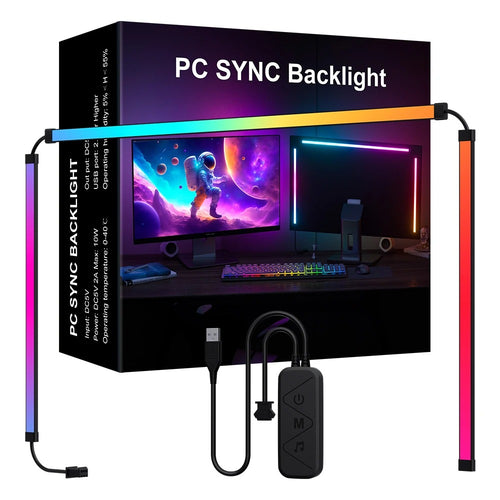 GlowSync Smart RGB Monitor Backlight Strip - Immersive Gaming & TV Experience