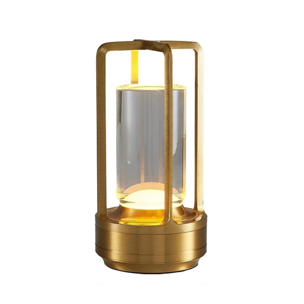 Modern Aluminum Wireless LED Table Lamp,  Rechargeable Desk Light, Outdoor Ambiance Lantern