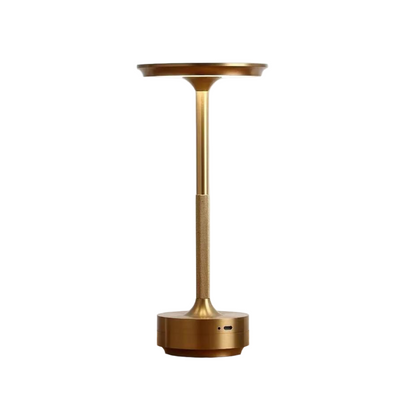 Modern Aluminum Touch Table Lamp, Dimmable Portable Rechargeable LED Night Light for Bedside