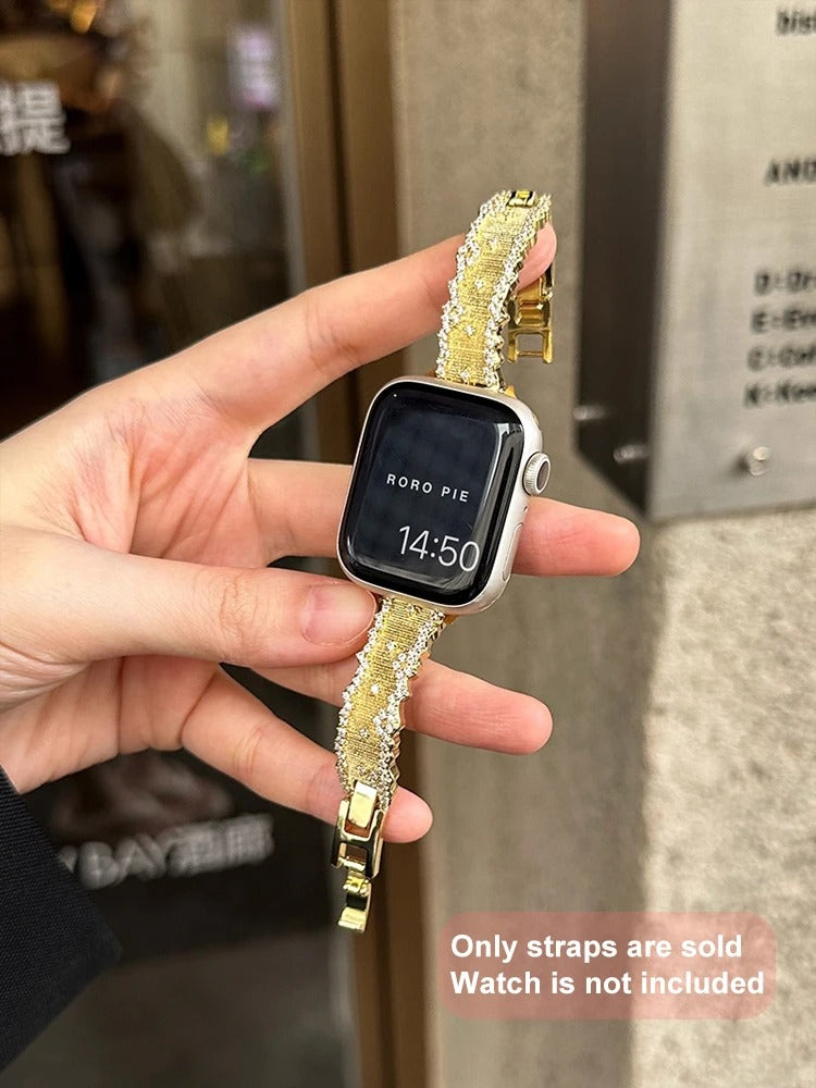 NovaLux - Glitter Diamond Metal Band for Apple Watch Ultra & Series 4–11