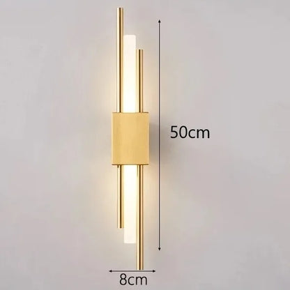 LumiSource - Modern LED Wall Sconce in Black & Gold for Living Room & Bedroom