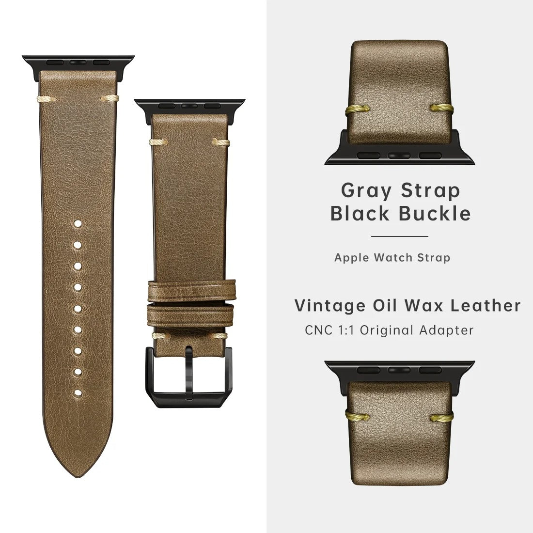 Crafted - Premium Leather Strap for Apple Watch Ultra & Series