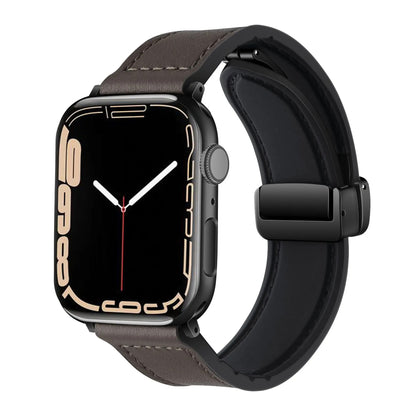 FlexBand - Magnetic Leather Silicone Strap for Apple Watch