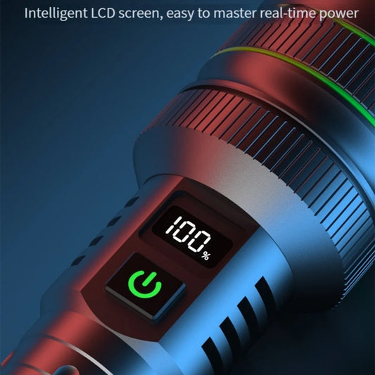 GripBeam - Rechargeable Tactical LED Flashlight with Zoom Function