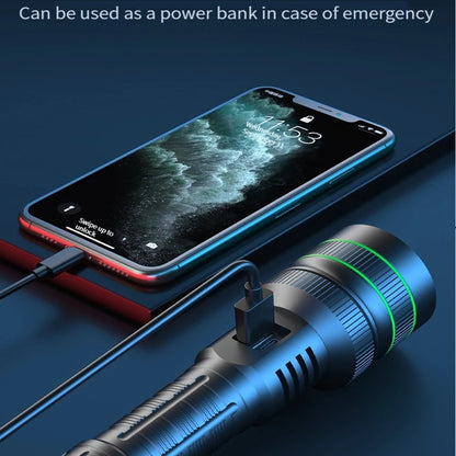 GripBeam - Rechargeable Tactical LED Flashlight with Zoom Function