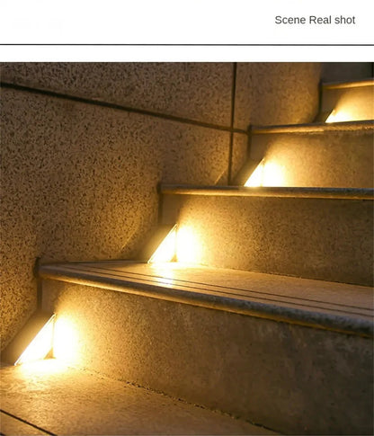 HomeBright - 24 LEDs Solar Stair Step Lights Outdoor Waterproof