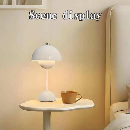 Home Decor Hub - Modern Mushroom LED Table Lamps, Rechargeable Touch Night Light