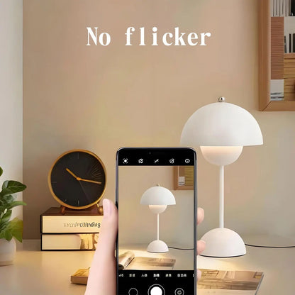 Home Decor Hub - Modern Mushroom LED Table Lamps, Rechargeable Touch Night Light