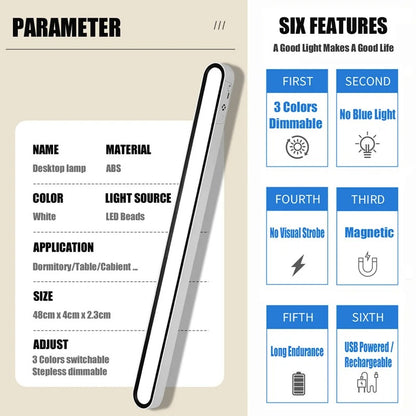 Illuminate - 48cm Magnetic LED Desk Lamp | Dimmable & USB Rechargeable