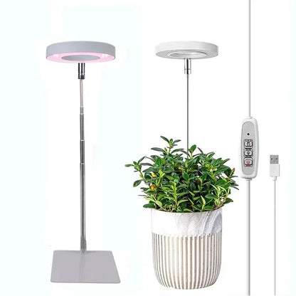 Indoor LED Plant Grow Lights with Stable Base - Adjustable Height & Full Spectrum Plant Lamp