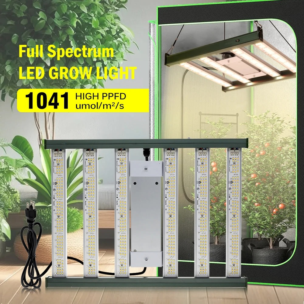 Indoor Plant Grow Light - 120W/200W Dimmable Full Spectrum LED with High PPFD