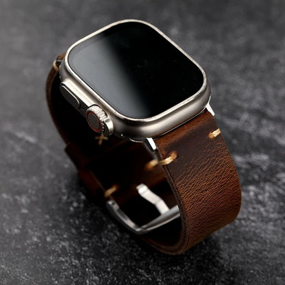 Italiano - Italian Genuine Leather Strap for Apple Watch Ultra 2 & Series 9