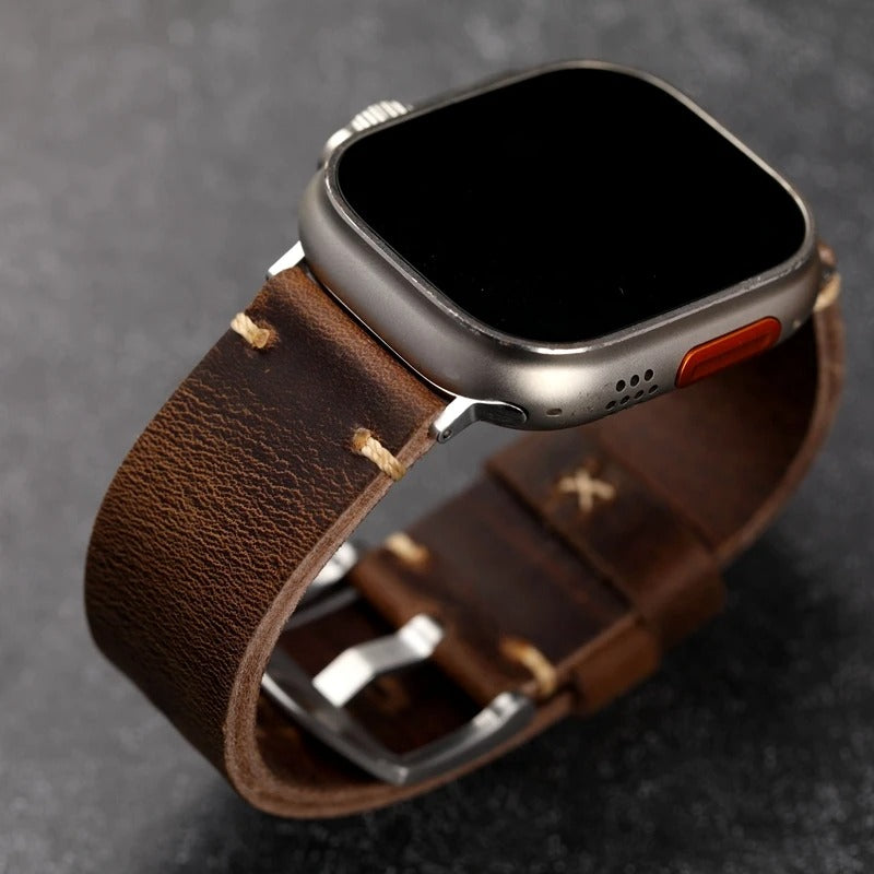 Italiano - Italian Genuine Leather Strap for Apple Watch Ultra 2 & Series 9