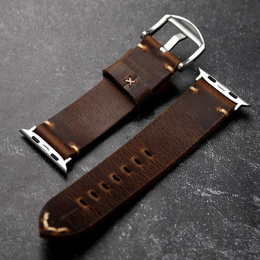 Italiano - Italian Genuine Leather Strap for Apple Watch Ultra 2 & Series 9