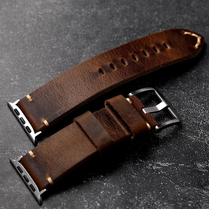 Italiano - Italian Genuine Leather Strap for Apple Watch Ultra 2 & Series 9