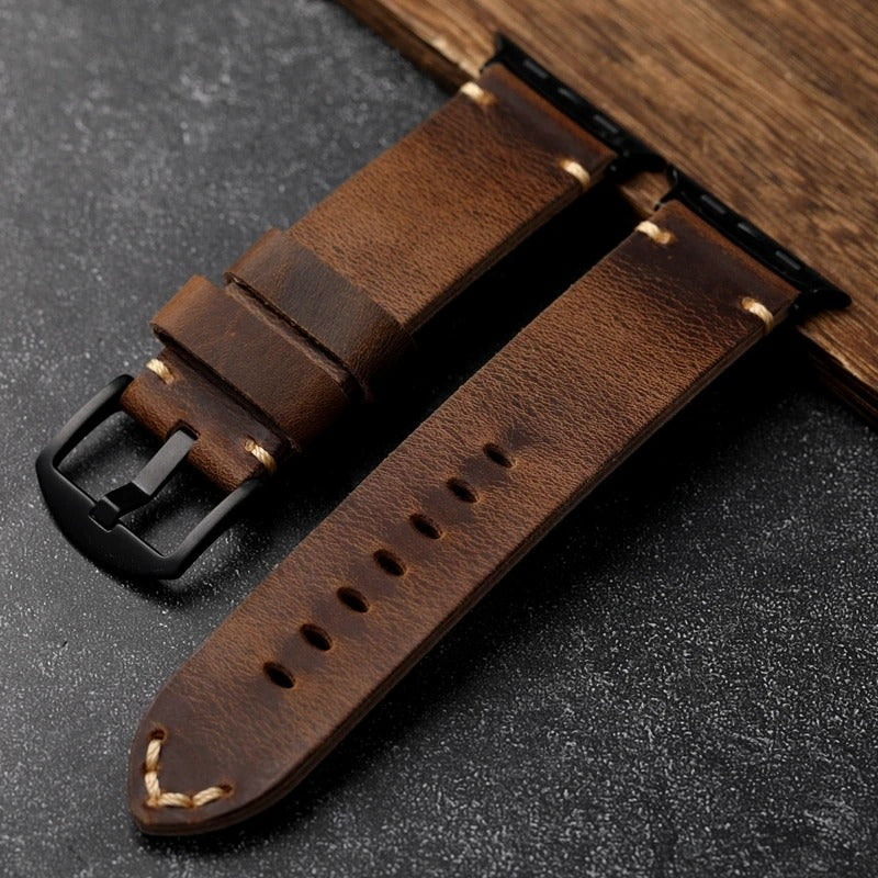 Italiano - Italian Genuine Leather Strap for Apple Watch Ultra 2 & Series 9