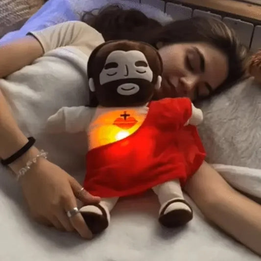Joyful Jude - 40CM Breathing Jesus Plush Toy for Comfort & Sleep