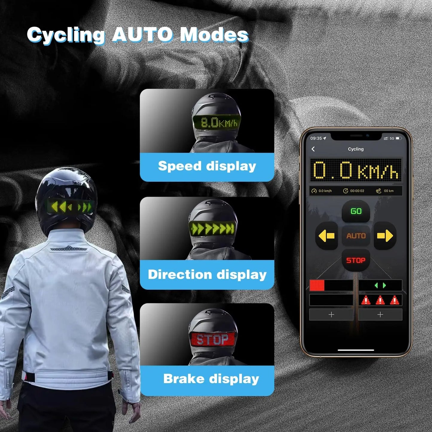 LightFX - RGB LED Motorcycle Helmet Display & App-Controlled Taillight