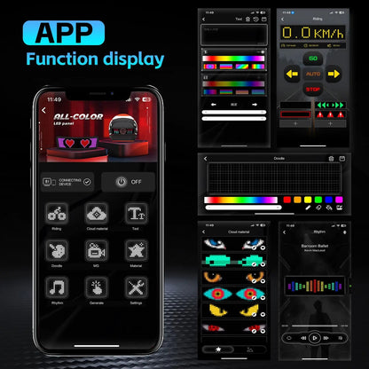 LightFX - RGB LED Motorcycle Helmet Display & App-Controlled Taillight