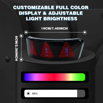 LightFX - RGB LED Motorcycle Helmet Display & App-Controlled Taillight