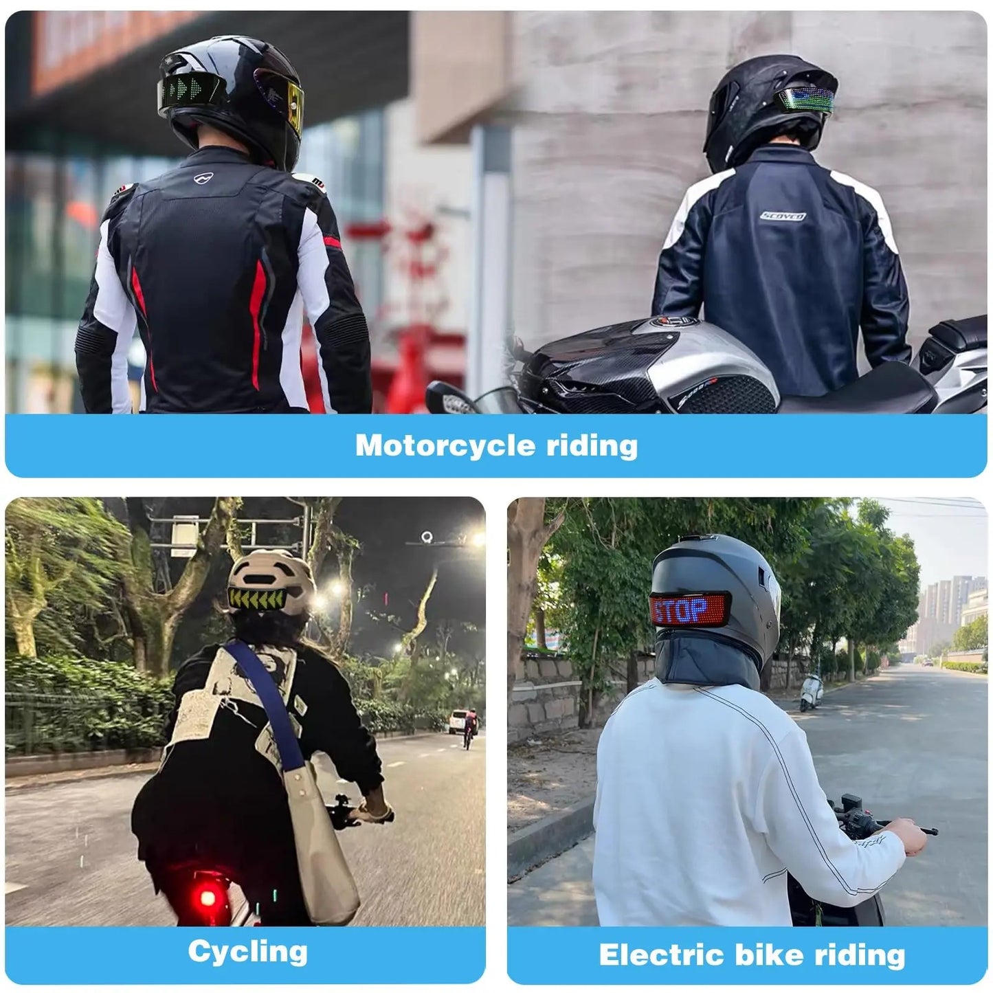 LightFX - RGB LED Motorcycle Helmet Display & App-Controlled Taillight