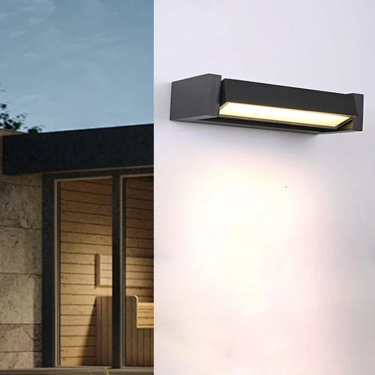 LumiBright - LED Outdoor Wall Sconce Waterproof Porch & Patio Light Fixture