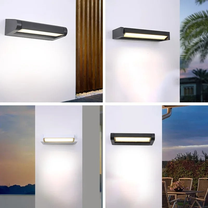 LumiBright - LED Outdoor Wall Sconce Waterproof Porch & Patio Light Fixture