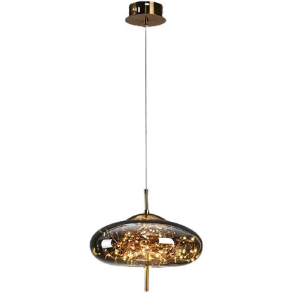 LumiDecor - Nordic Glass Bedside Pendant Light – Artistic Star-Inspired Lamp