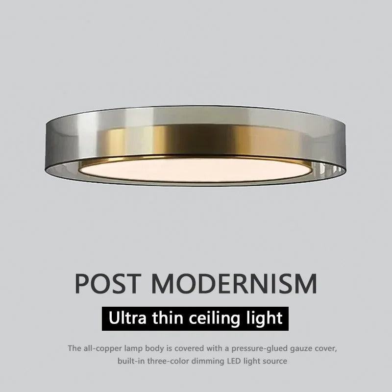 LumiGlow - Modern Round LED Ceiling Light with Dimmable Brightness
