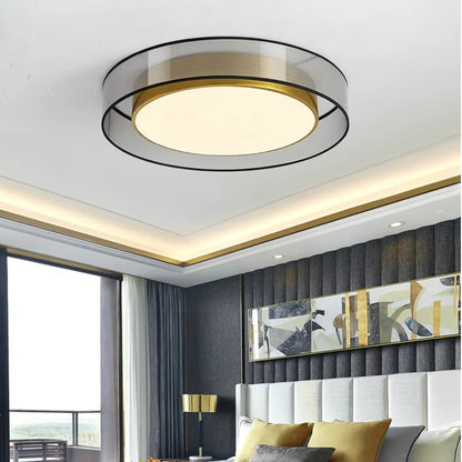 LumiGlow - Modern Round LED Ceiling Light with Dimmable Brightness