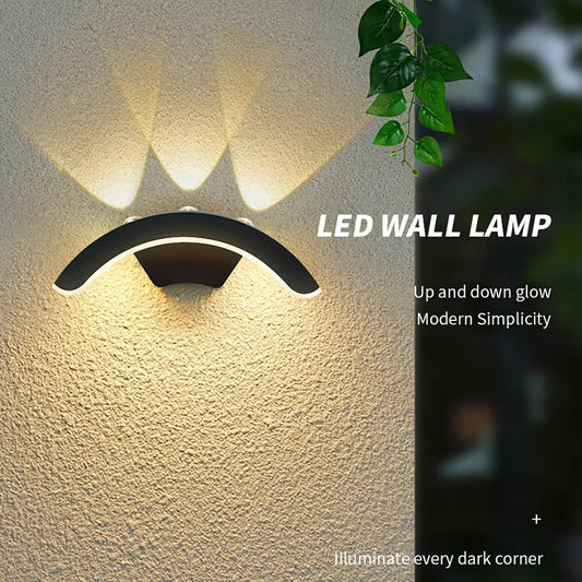 LumiLife Outdoor Wall Sconce - Waterproof Porch & Garden Lighting