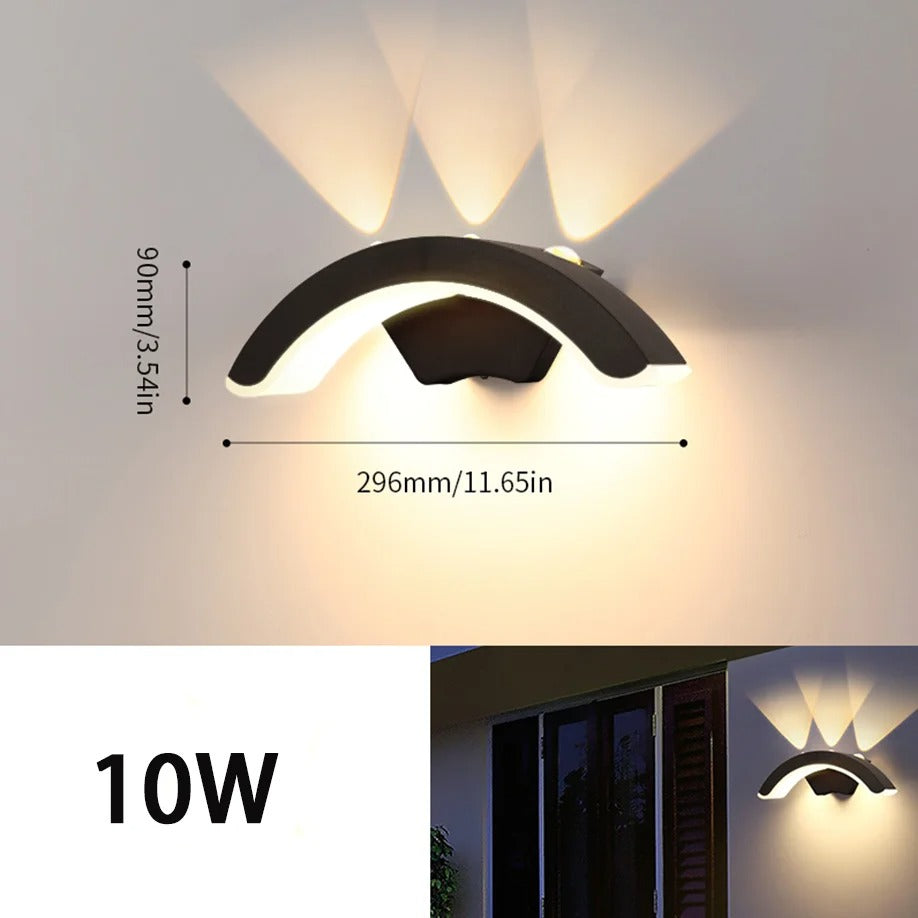 LumiLife Outdoor Wall Sconce - Waterproof Porch & Garden Lighting