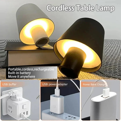 LumiPour - Wireless Wine Bottle LED Table Lamp with Touch Control