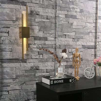 LumiSource - Modern LED Wall Sconce in Black & Gold for Living Room & Bedroom