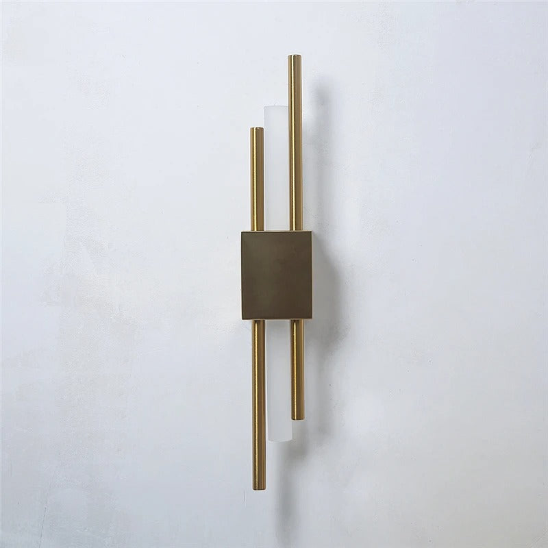 LumiSource - Modern LED Wall Sconce in Black & Gold for Living Room & Bedroom