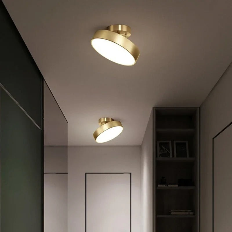 LumiSpace - Modern Rotatable LED Ceiling Light - Round Fixture for Home