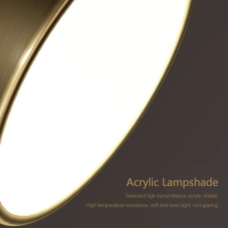 LumiSpace - Modern Rotatable LED Ceiling Light - Round Fixture for Home