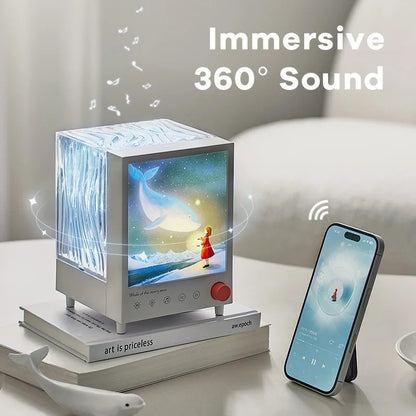 LuminaNova - Bluetooth Aurora Projector Night Light with Dimming & White Noise