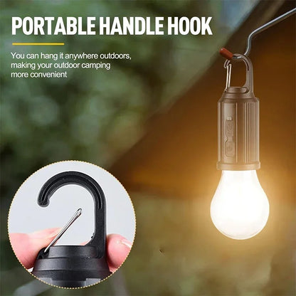 Luminar Solar LED Camping Light - USB Charging Outdoor Bulb