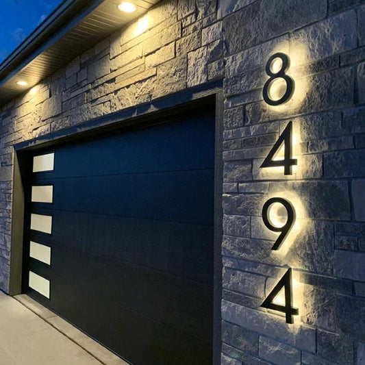 Luminary Home - Waterproof 3D LED House Number Sign