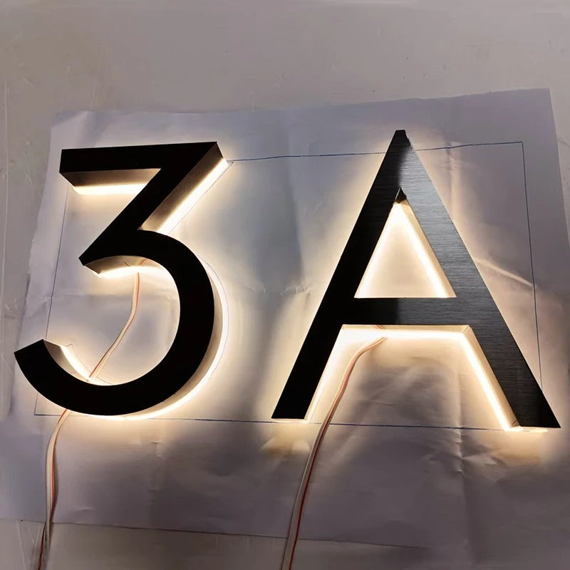 Luminary Home - Waterproof 3D LED House Number Sign