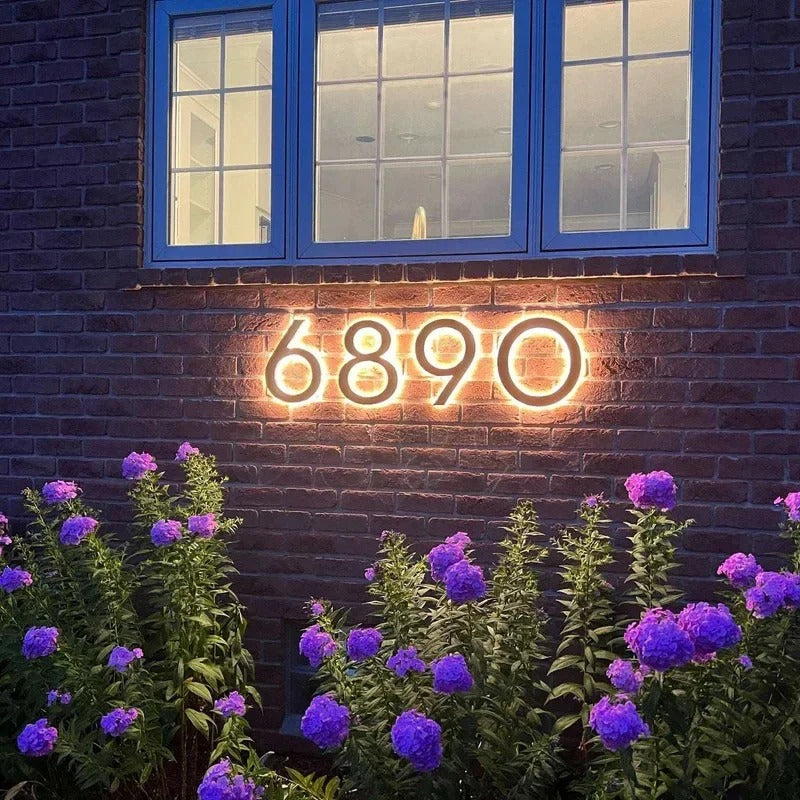 Luminary Home - Waterproof 3D LED House Number Sign