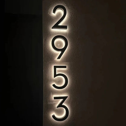 Luminary Home - Waterproof 3D LED House Number Sign