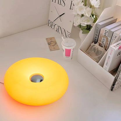 Luminos Donut USB Table Lamp - Bauhaus Style Bedside Ambient Light