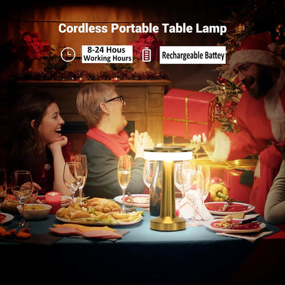 Luminova - Wireless LED Table Lamp with Touch Sensor, Dimmable & Rechargeable